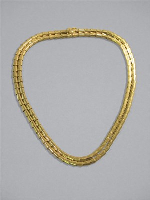Lot 28 - Double Strand Gold Necklace