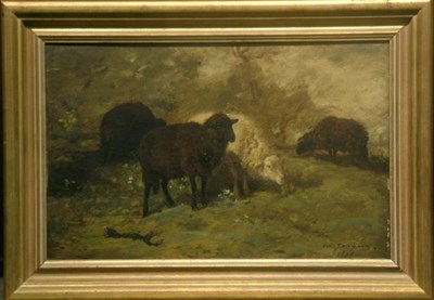 Lot 2041 - Attributed to Charles Emile Jacque SHEEP...