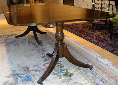 Lot 1382 - Georgian Style Mahogany Double Pedestal Dining...