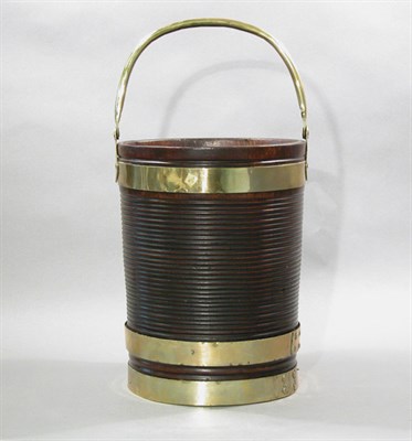 Lot 4412 - George III Style Brass Bound Mahogany Bucket...