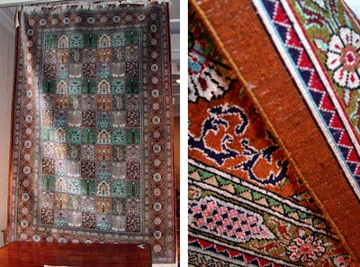 Lot 4455 - Silk Qum Rug Central Iran, contemporary The...