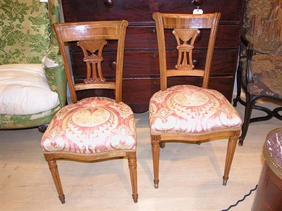 Lot 1227 - Set of Twelve Neoclassical Style Fruitwood and...