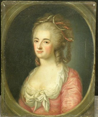 Lot 4048 - Follower of Antoine Vestier PORTRAIT OF A...