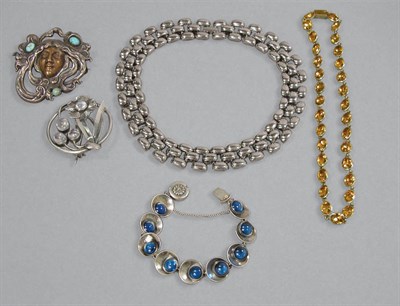 Lot 40 - Group of Silver & Metal Jewelry