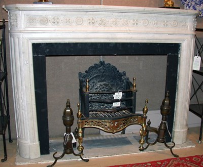 Lot 1345 - Marble Fireplace Mantel