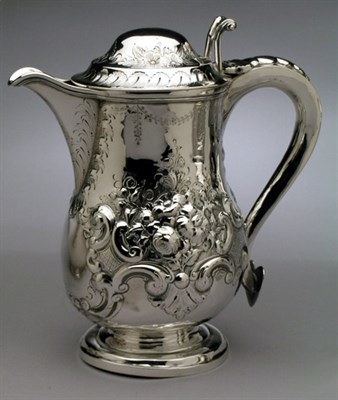 Lot 4369 - George III Silver Covered Pitcher Dublin,...