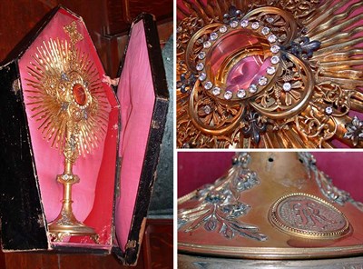 Lot 2454A - Gilt-Metal and Glass Monstrance