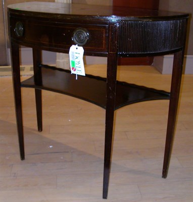 Lot 1218 - George III Style Mahogany Demilune Side Table...