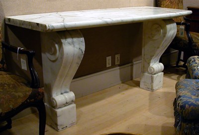 Lot 1224 - Neoclassical Style Marble Console Height 33...