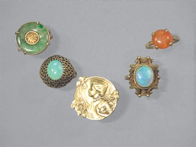 Lot 49 - Group of  Gem-Set Rings