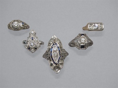 Lot 51 - Five Diamond Rings