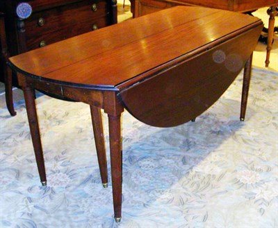 Lot 1145 - Directoire Style Walnut Drop-Leaf Extension...