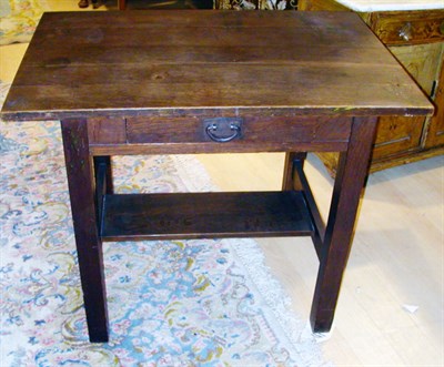 Lot 1120 - Stickley Oak Side Table Signed. Height 29...
