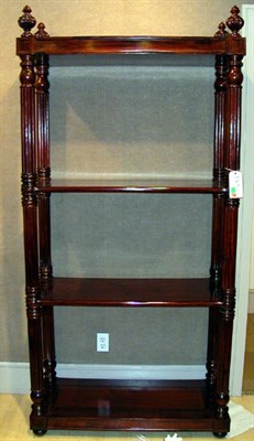 Lot 1198 - Pair of William IV Style Mahogany Etageres...