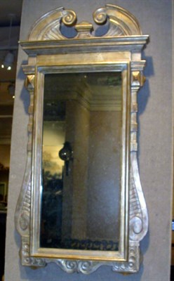 Lot 1166 - Italian Gilt-Wood Mirror Height 38 inches,...