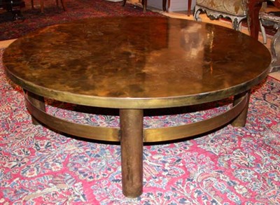 Lot 2464A - Philip Laverne Patinated-Bronze Coffee Table...