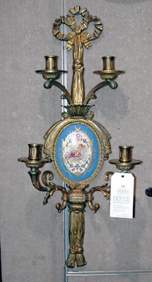Lot 446 - Pair of Neoclassical Style Gilt-Bronze and...