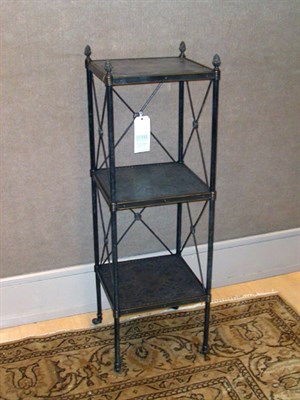 Lot 1353 - Pair of Neoclassical Style Brass and Patinated-...