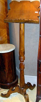 Lot 1250 - Victorian Fruitwood Music Stand Height 58 inches.