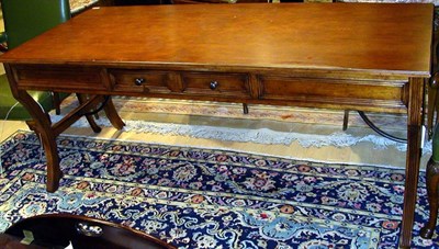 Lot 1249 - Georgian Style Mahogany Library Table Height...