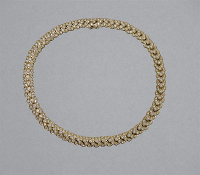 Lot 312 - Gold & Diamond Necklace