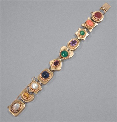Lot 148 - Gold & Gem-Set Bracelet