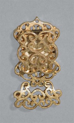 Lot 154A - Gold Covered Lapel Watch