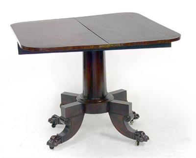 Lot 2216 - Classical Mahogany Card Table New York, circa...