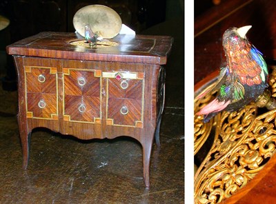 Lot 1335 - French Bird Box in the form of a Louis XV...