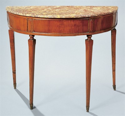 Lot 4156 - Italian Neoclassical Fruitwood Console Last...