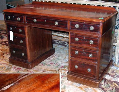 Lot 4111 - Victorian Mahogany Pedestal Desk Mid 19th...