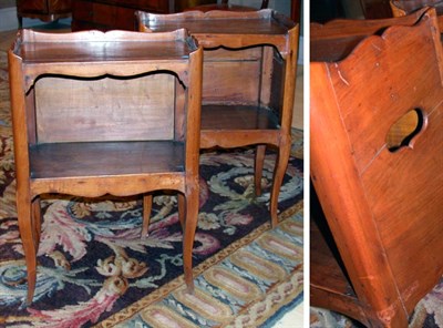 Lot 4122 - Two Provincial Louis XV Fruitwood Bedside...