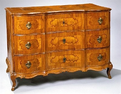 Lot 4119 - Italian Rococo Walnut Commode Mid 18th century...