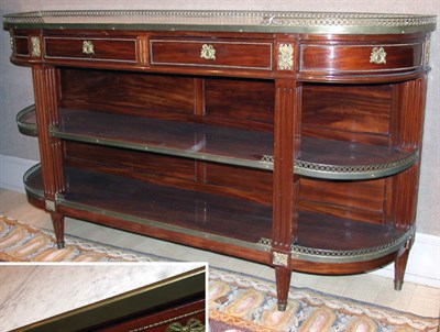 Lot 4160 - Louis XVI Style Mahogany Console Desserte...