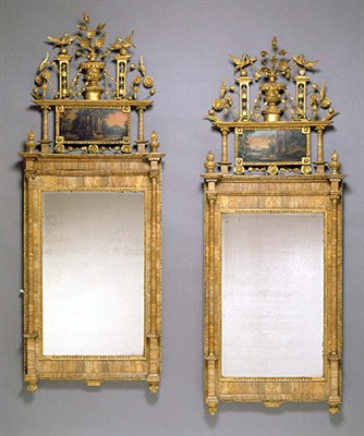 Lot 4182 - Pair of Italian Neoclassical Gilt-Wood Bilbao...