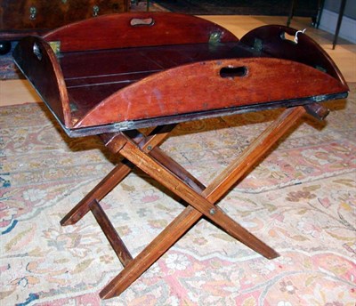 Lot 4165 - Regency Mahogany Butler's Tray on Stand The...
