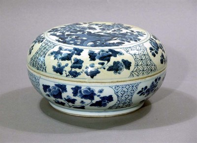 Lot 4099 - Chinese Blue and White Porcelain Covered Bowl...