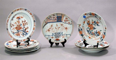 Lot 4097 - Nine Chinese Imari Bowls and Dishes 19th...