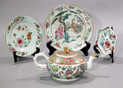 Lot 4094 - Group of Chinese Export Famille Rose Porcelain...