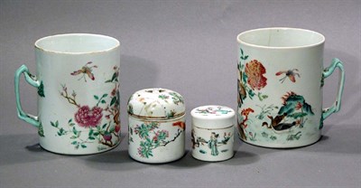 Lot 4088 - Four Chinese Famille Rose Export Porcelain...