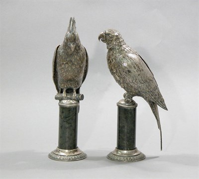 Lot 4139 - Pair of Continental Silver Figures of Male and...