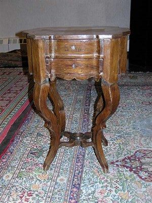 Lot 4179 - Italian Walnut Work Table Second half of the...