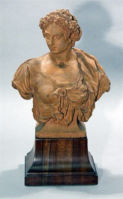 Lot 4186 - French Terra Cotta Bust of a Classical Female...