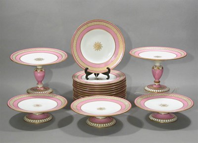 Lot 4190 - English Porcelain Dessert Service Late 19th...