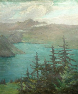 Lot 151 - Clara D. Davidson 1874-1962 ACROSS LAKE LOUISE...