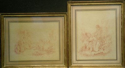 Lot 1010 - Manner of Francois Boucher YOUNG LOVE and THE...