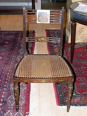Lot 1194 - Edwardian Polychrome Painted Side Chair