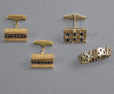Lot 131 - Group of Gentleman's Jewelry