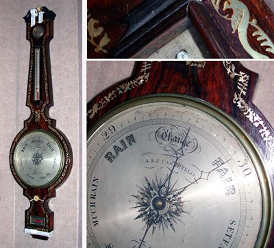 Lot 432 - Victorian Mother-of-Pearl Inlaid Rosewood...