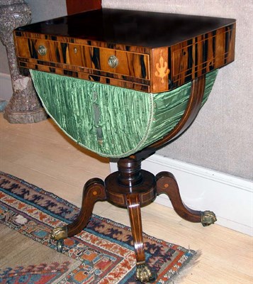 Lot 4405 - Regency Inlaid Calamander and Rosewood Work...